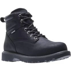 Wolverine Men's 6" Floorhand Stl Toe WP Work Boot - Black - W10694 -Wolverine Shop W10694 5