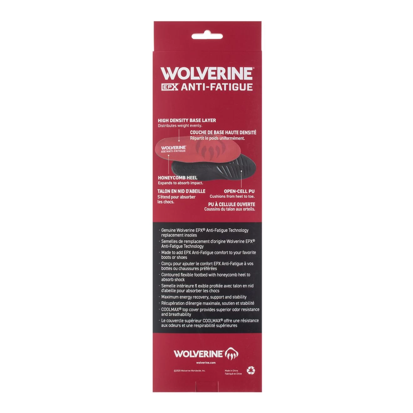 Wolverine Men's EPX® Anti-Fatigue 9mm Insoles 5 Wolverine Men's EPX® Anti-Fatigue 9mm Insoles - Image 3
