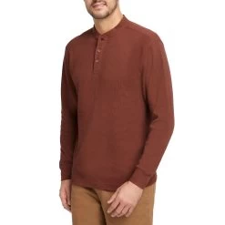 Wolverine Men's Walden Long Sleeve Henley -Wolverine Shop WBSAM W1202280 624 FRONT