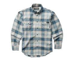 Wolverine Men's FR Plaid Long Sleeve Twill Shirt -Wolverine Shop WBSAM W1203980 413 110122 F22 P
