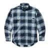 Wolverine Men's FR Plaid Long Sleeve Twill Shirt -Wolverine Shop WBSAM W1203980 417 110122 F22 P
