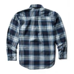 Wolverine Men's FR Plaid Long Sleeve Twill Shirt -Wolverine Shop WBSAM W1203980 417 110122 F22 S1