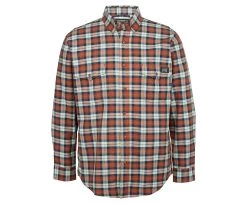 Wolverine Men's FR Plaid Long Sleeve Twill Shirt -Wolverine Shop WBSAM W1203980 607 013020 F20 P
