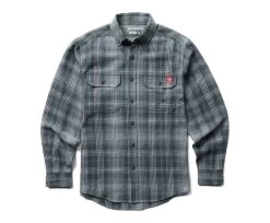Wolverine Men's Glacier Heavyweight Long Sleeve Flannel Shirt (Big & Tall) -Wolverine Shop WBSAM W1205850 052 083022 F23 P