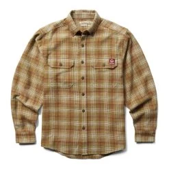 Wolverine Men's Glacier Heavyweight Long Sleeve Flannel Shirt (Big & Tall)