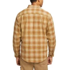 Wolverine Men's Glacier Heavyweight Long Sleeve Flannel Shirt (Big & Tall) -Wolverine Shop WBSAM W1205850 223 BACK