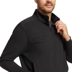 Wolverine Men's Job Shirt Quarter Zip -Wolverine Shop WBSAM W1208220 003 DETa