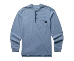 Wolverine Men's Guardian Cotton™ Long Sleeve Henley -Wolverine Shop WBSAM W1209290 400 083022 F23 P