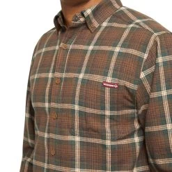 Wolverine Men's Rivet Flannel Shirt -Wolverine Shop WBSAM W1209390 231 DET