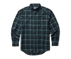 Wolverine Men's Rivet Flannel Shirt -Wolverine Shop WBSAM W1209390 452 083022 F23 P