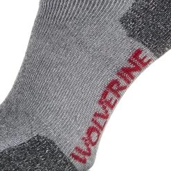 Wolverine Men's 2-PK. Safety Toe Moisture Wicking Sock -Wolverine Shop WBSAM W91215770 001 042021 S22 S6