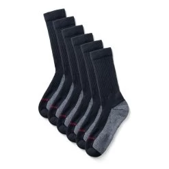 Wolverine Men's Cotton Comfort Steel Toe Crew (6 Pk) -Wolverine Shop WBSAM W91970070 001 042021 S22 S4