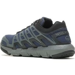 Wolverine Men's Rev Vent Durashocks Safety Toe Work Shoe -Navy- W211176 -Wolverine Shop WBSM W211176 031821 S22 225