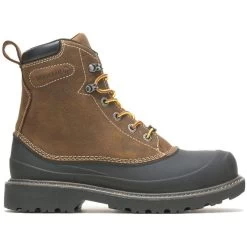 Wolverine Men's Floorhand Swamp 6" WP Steel Toe Work Boot Brown W221019 -Wolverine Shop WBSM W221019 071421 F22 000