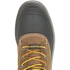 Wolverine Men's Floorhand Swamp 6" WP Steel Toe Work Boot Brown W221019 -Wolverine Shop WBSM W221019 071421 F22 TOP