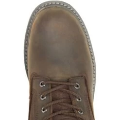 Wolverine Men's Floorhand 8" WP Steel Toe Work Boot Dark Brown W221041 -Wolverine Shop WBSM W221041 101821 F22 TOP 1