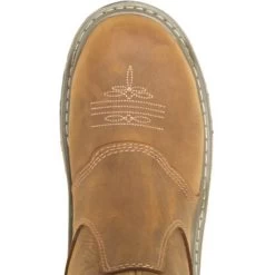 Wolverine Men's Raider Durashocks 10" WP Western Work Boot Brown W221045 -Wolverine Shop WBSM W221045 091721 F22 TOP 2