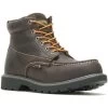 Wolverine Men's Floorhand 6" Steel Toe WP Work Boot -Brown- W221048 -Wolverine Shop WBSM W221048 062722 S24 045 1