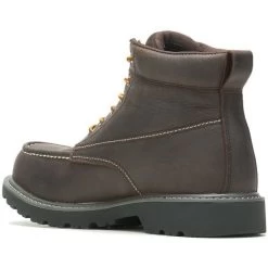 Wolverine Men's Floorhand 6" Steel Toe WP Work Boot -Brown- W221048 -Wolverine Shop WBSM W221048 062722 S24 225 1