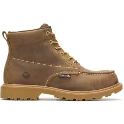 Wolverine Men's Floorhand 6" Steel Toe WP Work Boot -Tan- W221049 -Wolverine Shop WBSM W221049 062722 S23 000 1