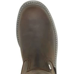 Wolverine Men's Floorhand Steel Toe WP Wellington Work Boot -Brown- W231025 -Wolverine Shop WBSM W231025 012822 S23 TOP 1