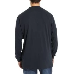 Wolverine Men's FR Long Sleeve Henley -Wolverine Shop WV W1203300 417 BACK