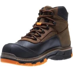 Wolverine Men's Overpass Safety Toe 6" WP Work Boot - Brown - W10717 -Wolverine Shop wolverine mens overpass safety toe 6 wp work boot brown w10717 4